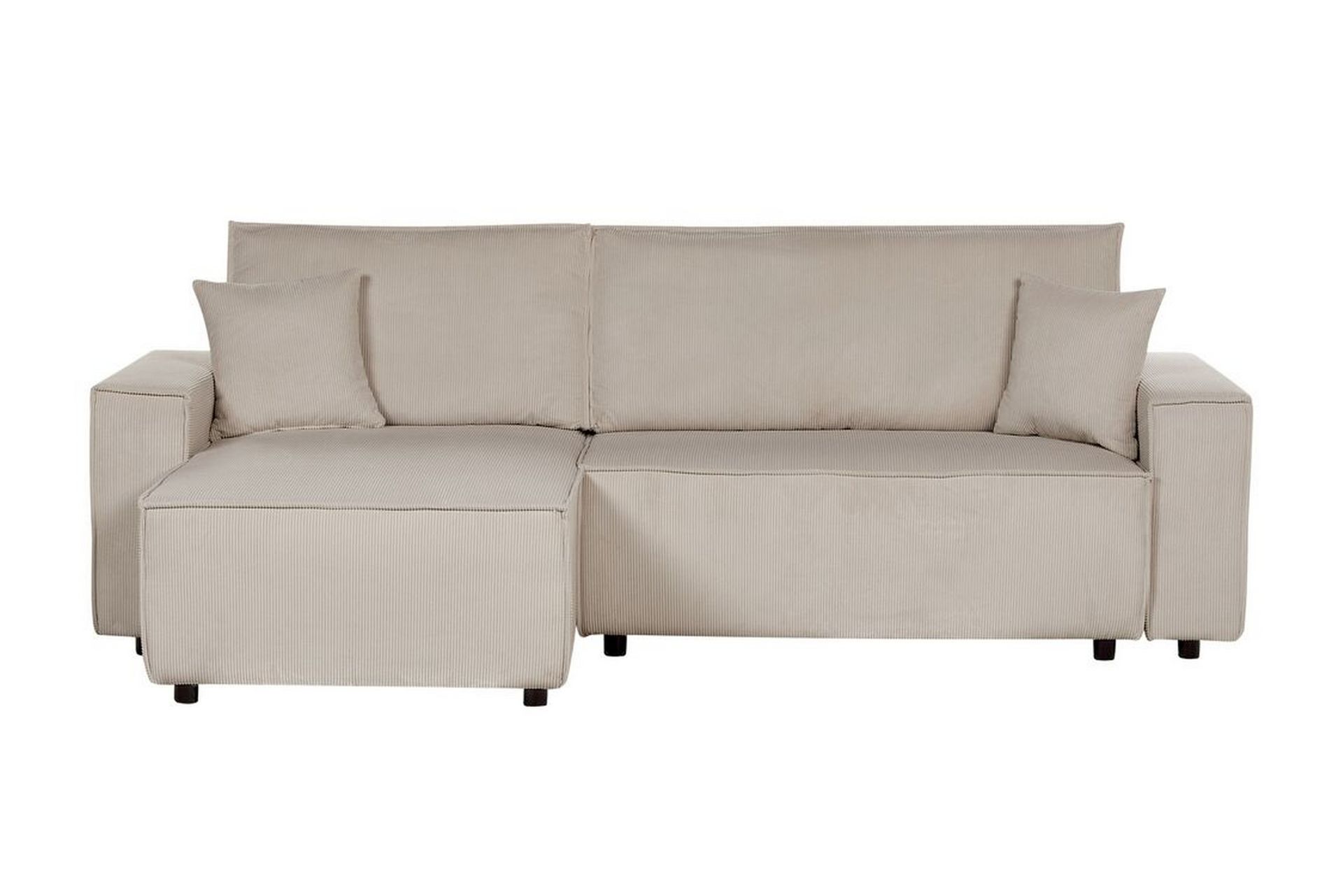 Dyshawn Hjørnesovesofa 2-seter - Beige/Svart - Møbler - Sofaer - Sovesofaer
