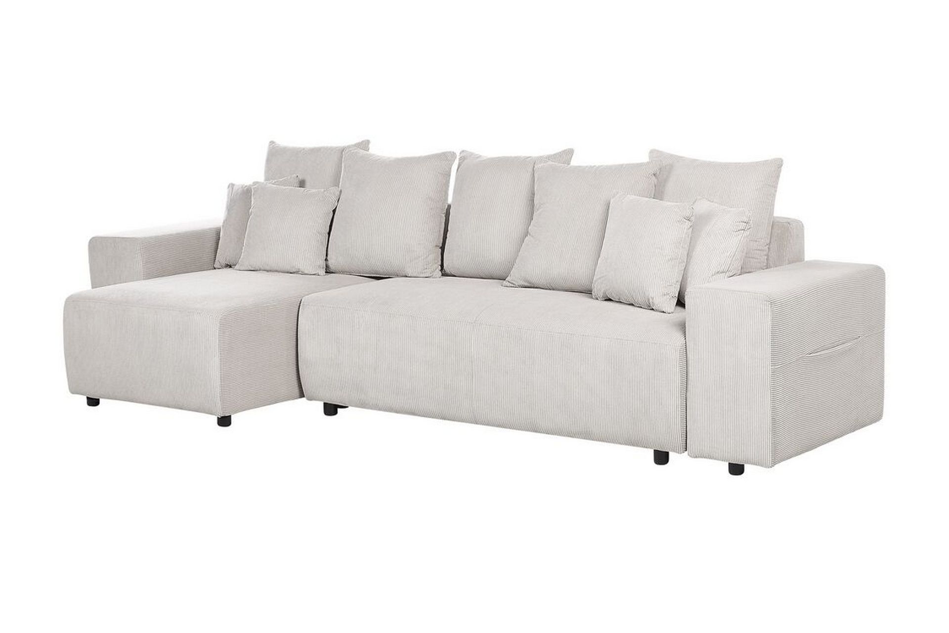 Dysis Hjørnesovesofa 3-seter - Beige/Svart - Møbler - Sofaer - Sovesofaer