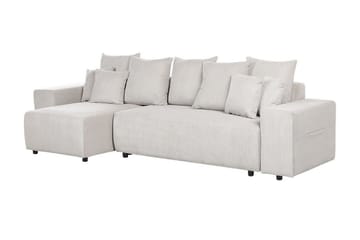 Dysis Hjørnesovesofa 3-seter - Beige/Svart - Møbler - Sofaer - Sovesofaer