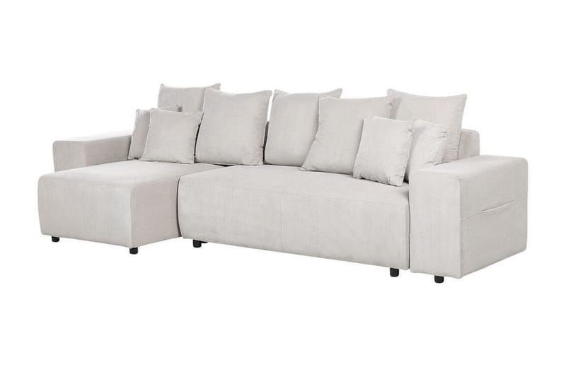 Dysis Hjørnesovesofa 3-seter - Beige/Svart - Møbler - Sofaer - Sovesofaer