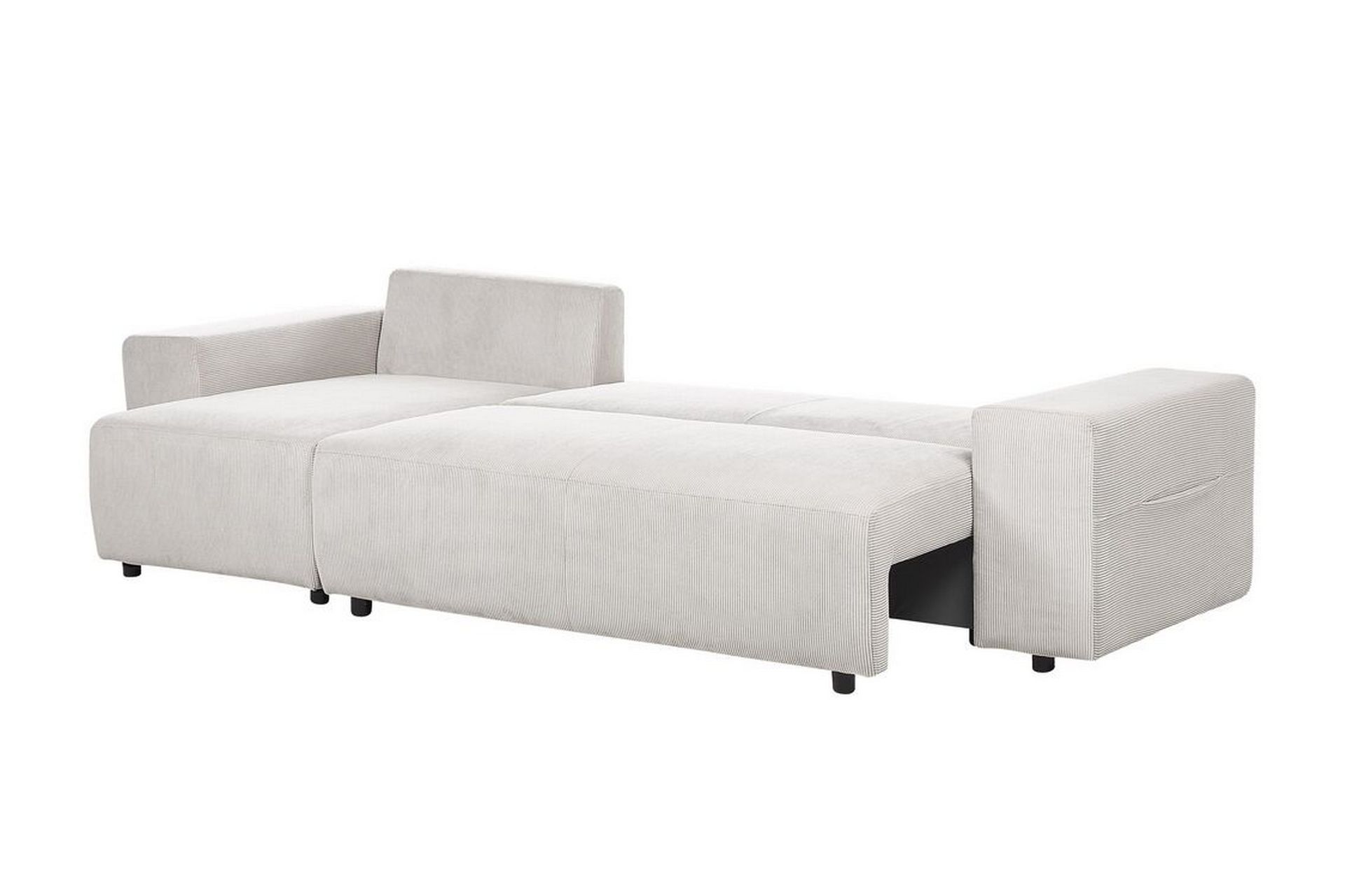 Dysis Hjørnesovesofa 3-seter - Beige/Svart - Møbler - Sofaer - Sovesofaer