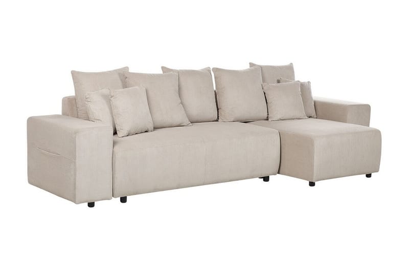 Dysis Hjørnesovesofa 3-seter - Taupe/Svart - Møbler - Sofaer - Sovesofaer