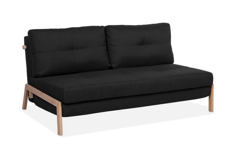 Edland Sovesofa 152 cm - Svart - Møbler - Sofaer - Sovesofaer