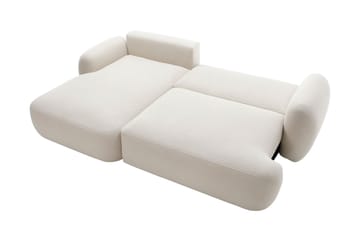 Efrem Sovesofa med Sjeselong 3-seter i Bouclé - Mørkegrå - Møbler - Sofaer - Sovesofaer
