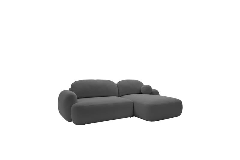 Efrem Sovesofa med Sjeselong 3-seter i Bouclé - Mørkegrå - Møbler - Sofaer - Sovesofaer