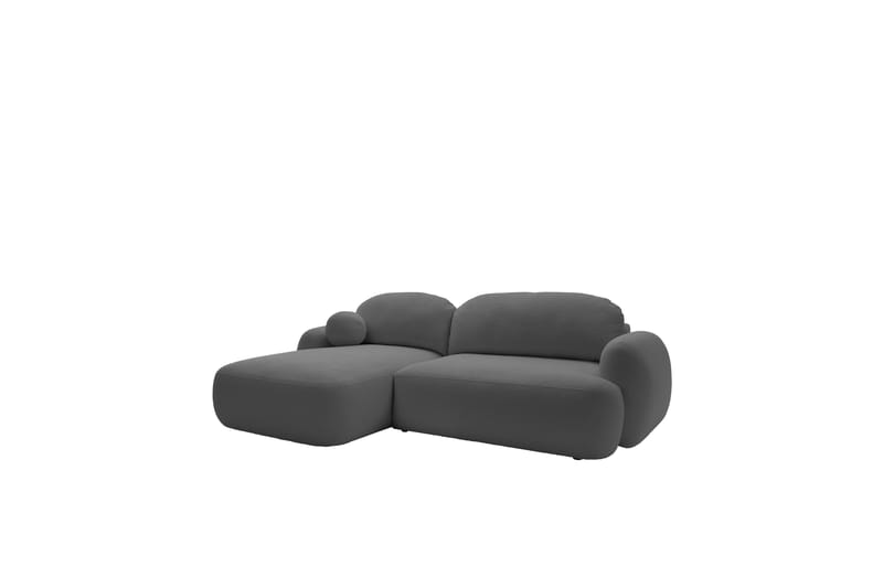 Efrem Sovesofa med Sjeselong 3-seter i Bouclé - Mørkegrå - Møbler - Sofaer - Sovesofaer