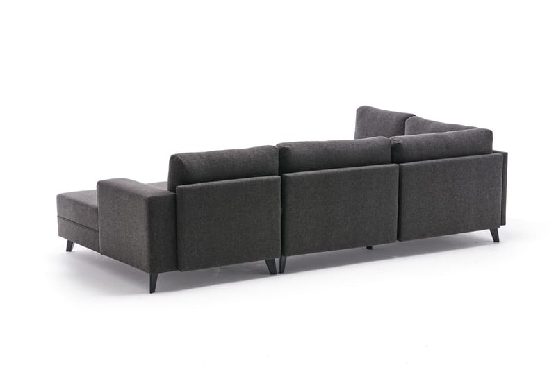 Efsunlu U-Sovesofa - Antrasitt/Svart - Møbler - Sofaer - Sovesofaer