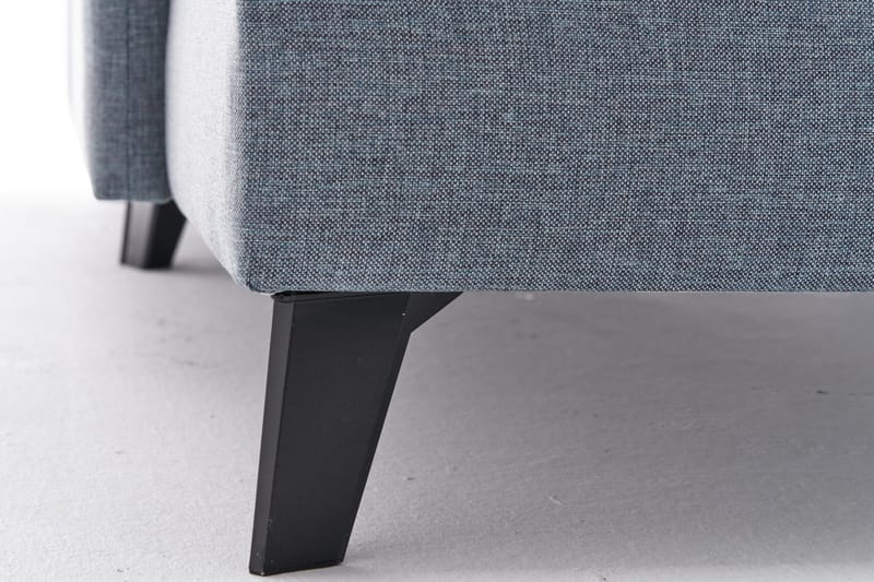 Efsunlu U-Sovesofa - Blå/Svart - Møbler - Sofaer - Sovesofaer