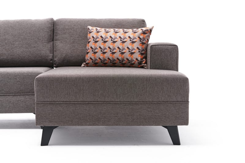 Efsunlu U-Sovesofa - Brun/Svart - Møbler - Sofaer - Sovesofaer