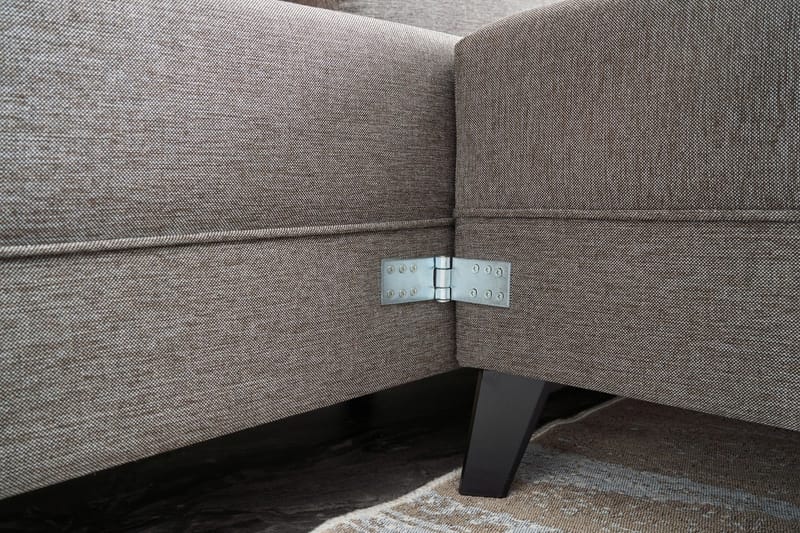 Efsunlu U-Sovesofa - Brun/Svart - Møbler - Sofaer - Sovesofaer
