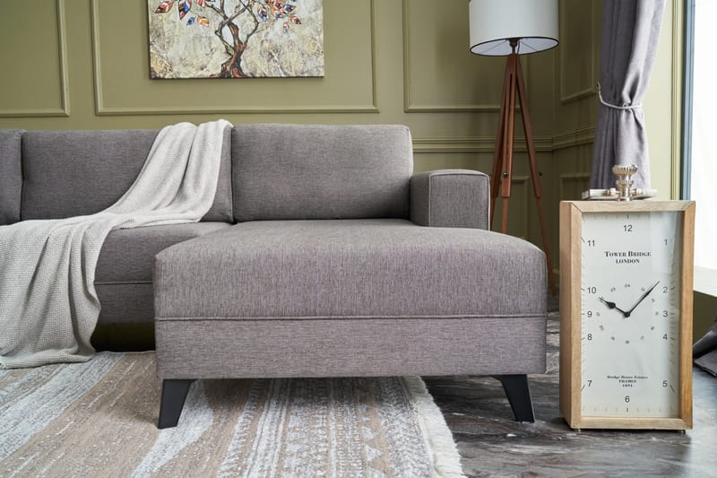 Efsunlu U-Sovesofa - Brun/Svart - Møbler - Sofaer - Sovesofaer