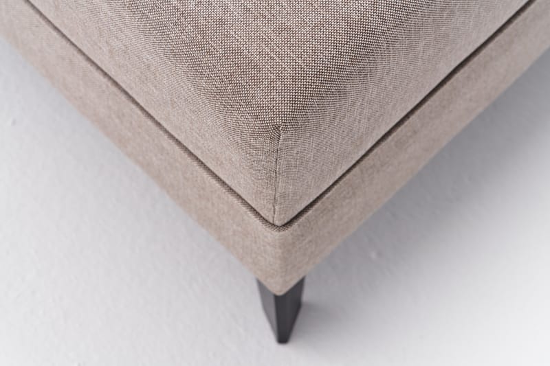 Efsunlu U-Sovesofa - Kremhvit/Svart - Møbler - Sofaer - Sovesofaer
