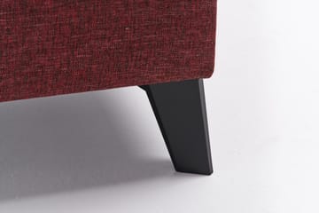 Efsunlu U-Sovesofa - Rød/Svart - Møbler - Sofaer - Sovesofaer