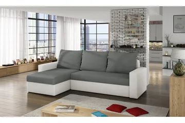 Eguino Sovesofa - Grå/Hvit - Møbler - Sofaer - Sovesofaer