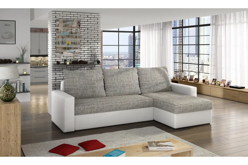 Eguino Sovesofa, Grå/Hvit