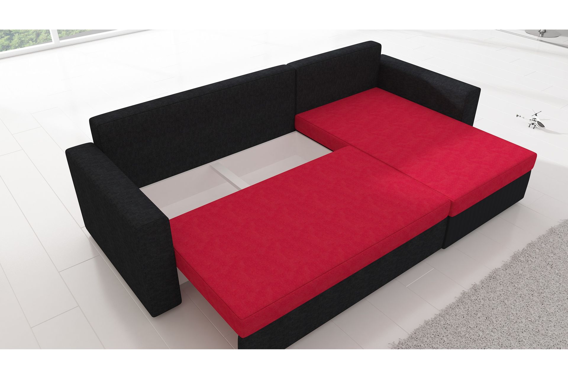 Eguino Sovesofa - Svart - Møbler - Sofaer - Sovesofaer