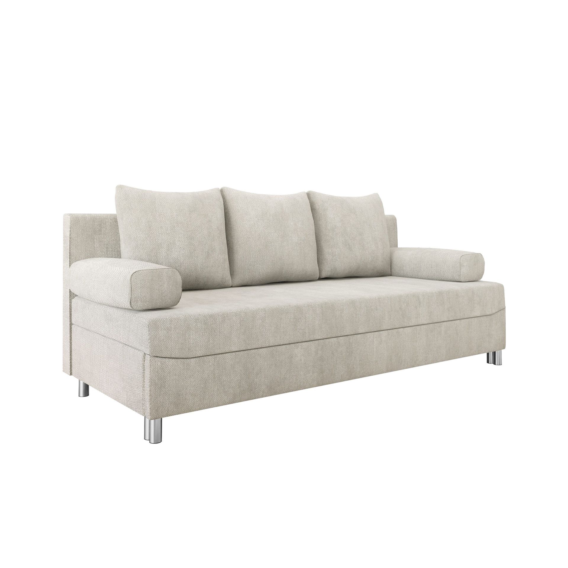 Eifion 3-seters sovesofa - lys beige