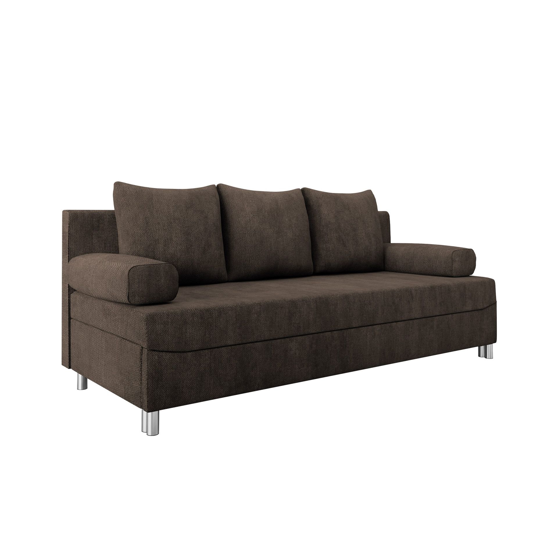 Eifion 3-seters sovesofa - mørkebrun