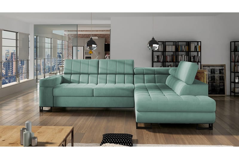 Elkind Hjørnesofa Høyre - Mint - Møbler - Sofaer - Sovesofaer