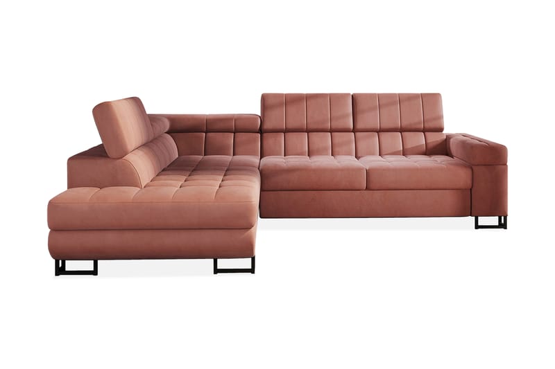 Elkind Hjørnesofa Venstre - Rosa - Møbler - Sofaer - Sovesofaer