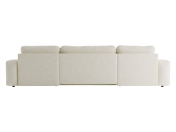 Elvior 5-seters U-formet sovesofa med dobbeltdivan - beige - Møbler - Sofaer - Sovesofaer