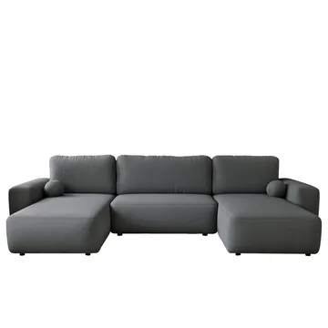 Elvior 5-seters U-formet sovesofa med dobbeltdivan