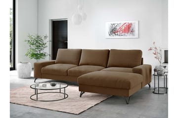 Emet Sovesofa med Divan 3-seter - Beige - Møbler - Sofaer - Sovesofaer