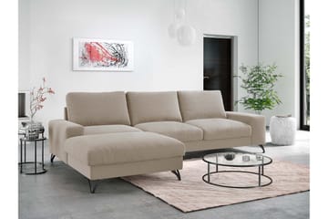 Emet Sovesofa med Divan 3-seter - Beige - Møbler - Sofaer - Sovesofaer