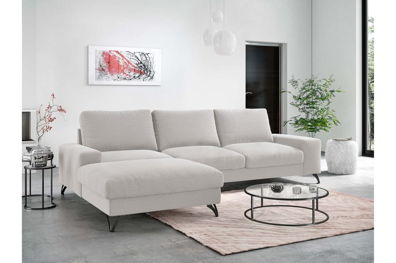Emet Sovesofa med Divan 3-seter - Beige - Møbler - Sofaer - Sovesofaer