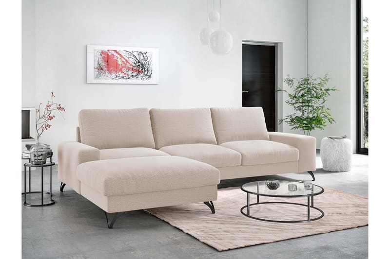 Emet Sovesofa med Divan 3-seter - Lys brun - Møbler - Sofaer - Sovesofaer