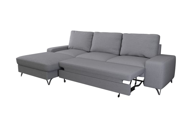 Emet Sovesofa med Divan 3-seter - Lys brun - Møbler - Sofaer - Sovesofaer