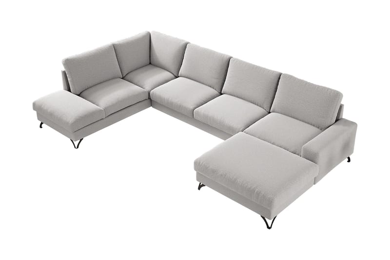 Emet Sovesofa med Divan og Sjeselong 5-seter, Gul