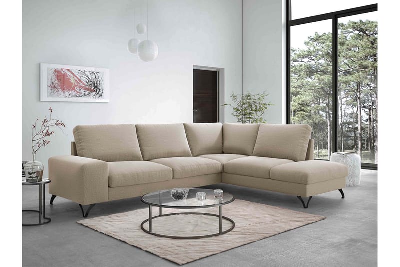 Emet Sovesofa med Sjeselong 4-seter - Hvit - Møbler - Sofaer - Sovesofaer