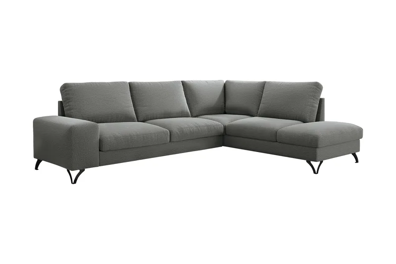 Emet Sovesofa med Sjeselong 4-seter, Lys brun
