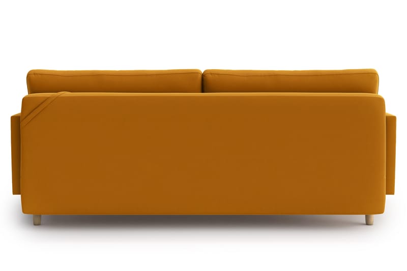 Emilly 3-seter Sovesofa - Gul - Møbler - Sofaer - Sovesofaer