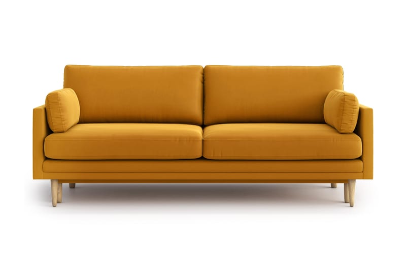 Emilly 3-seter Sovesofa - Gul - Møbler - Sofaer - Sovesofaer