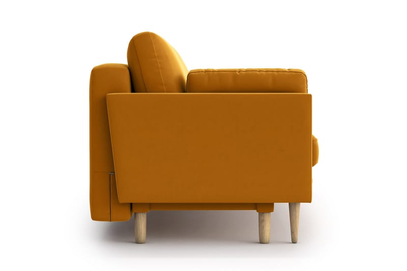 Emilly 3-seter Sovesofa - Gul - Møbler - Sofaer - Sovesofaer