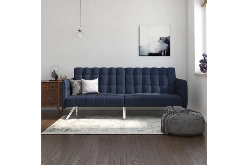 Emily Sovesofa Marineblå - Dorel Home - Møbler - Sofaer - Sovesofaer