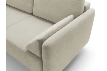 Enaya Sovesofa Med 3-Seters Divan - Beige - Møbler - Sofaer - Sovesofaer