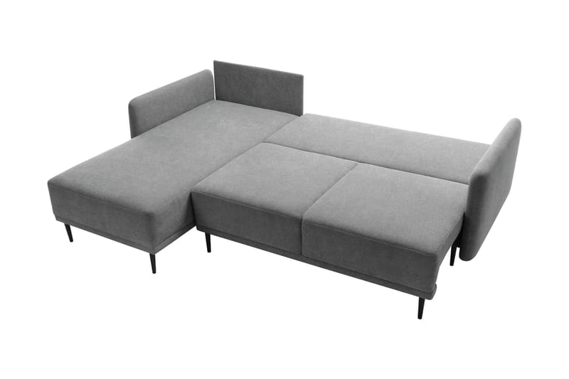 Enaya Sovesofa Med 3-Seters Divan - Grå - Møbler - Sofaer - Sovesofaer
