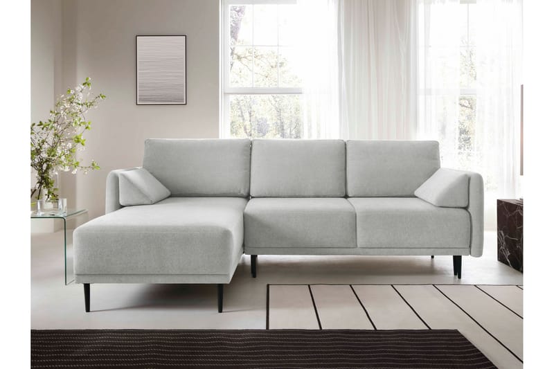 Enaya Sovesofa Med 3-Seters Divan - Grå - Møbler - Sofaer - Sovesofaer