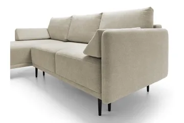 Enaya Sovesofa Med 3-Seters Divan - Grå - Møbler - Sofaer - Sovesofaer