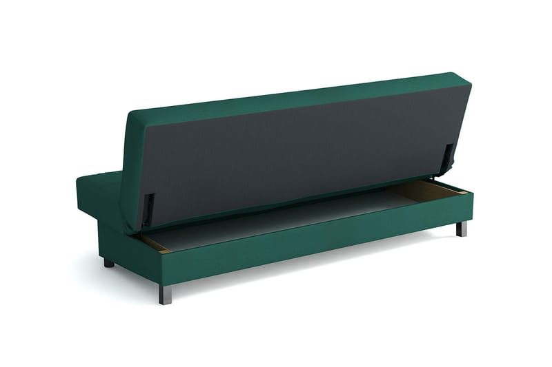 Enduro 3-seters Sovesofa 117x193 cm med Oppbevaring i Stoff - Antrasitt - Møbler - Sofaer - Sovesofaer