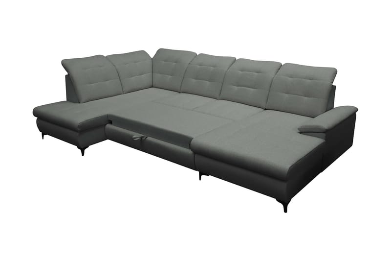 Enzo Sovesofa med Sjeselong og Dobbel Sjeselong 4-seter - Beige - Møbler - Sofaer - Sovesofaer