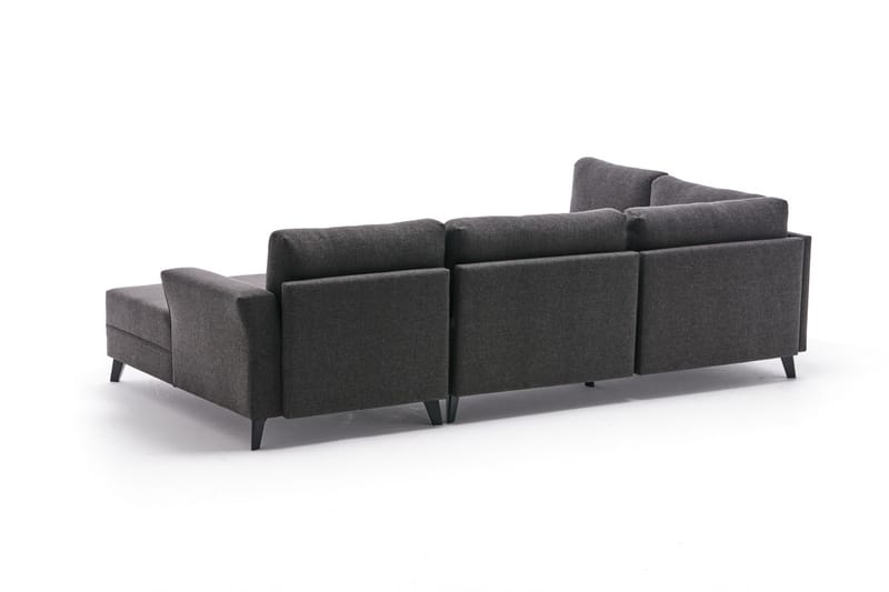 Eriska U-Sovesofa - Antrasitt/Svart - Møbler - Sofaer - Sovesofaer