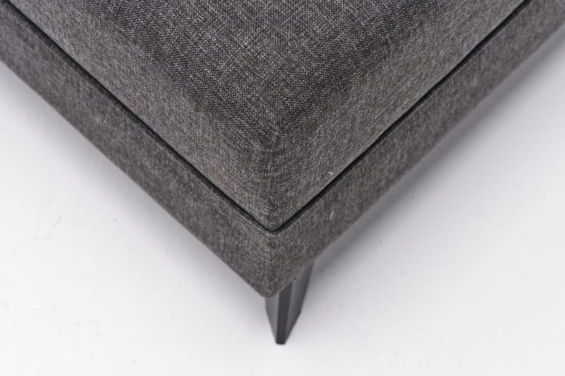 Eriska U-Sovesofa - Antrasitt/Svart - Møbler - Sofaer - Sovesofaer