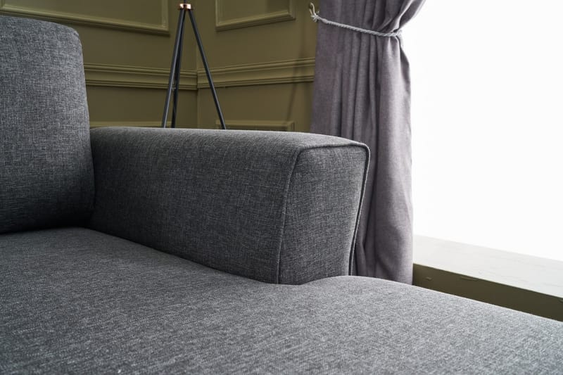 Eriska U-Sovesofa - Antrasitt/Svart - Møbler - Sofaer - Sovesofaer