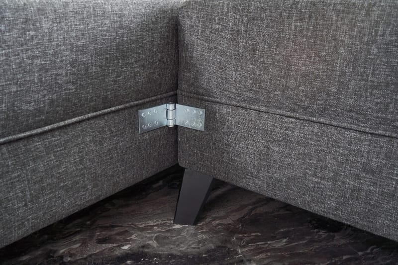 Eriska U-Sovesofa - Antrasitt/Svart - Møbler - Sofaer - Sovesofaer