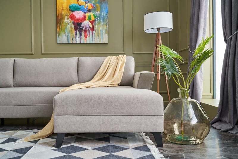 Eriska U-Sovesofa - Beige - Møbler - Sofaer - Sovesofaer