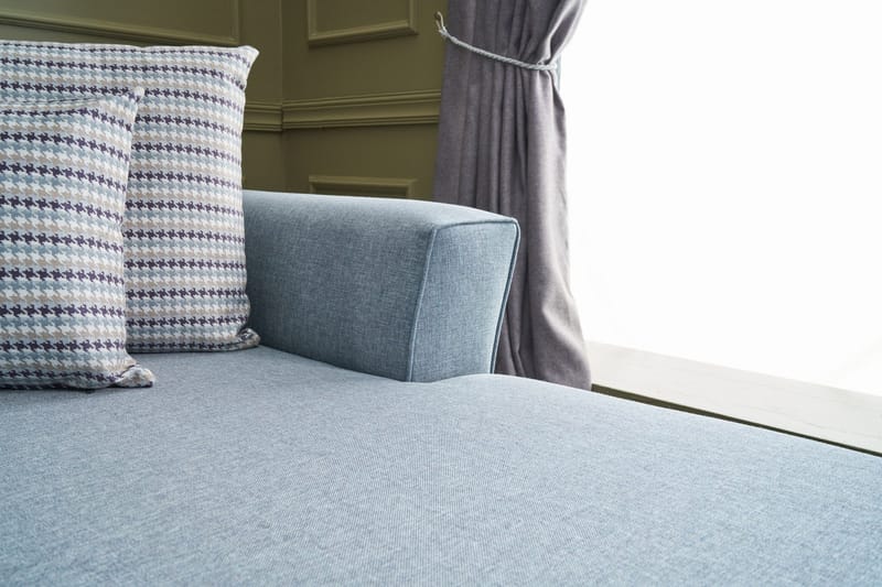 Eriska U-Sovesofa - Blå/Svart - Møbler - Sofaer - Sovesofaer